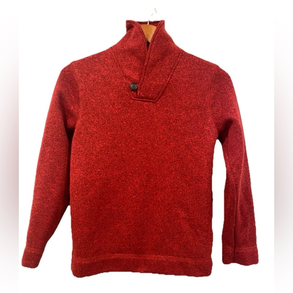 Old Navy Boys Youth L (10-12) Pullover Long Sleeve Sweater With Button Accessory